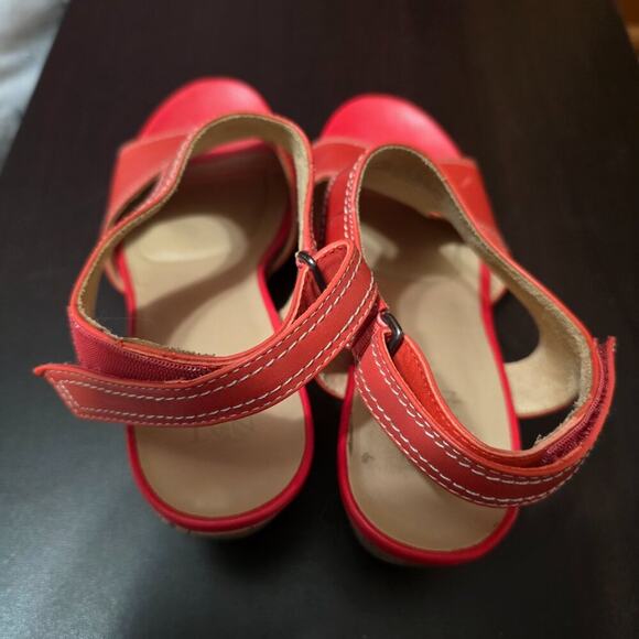 Naturalizer Cinda Wedge Sandal Cork in Orange Papaya Taylor Swift Size 9.5 - Picture 8 of 8